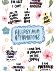 Allergy mum affirmations notebook