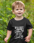 Kids organic cotton t-shirt - My allergies do not limit me