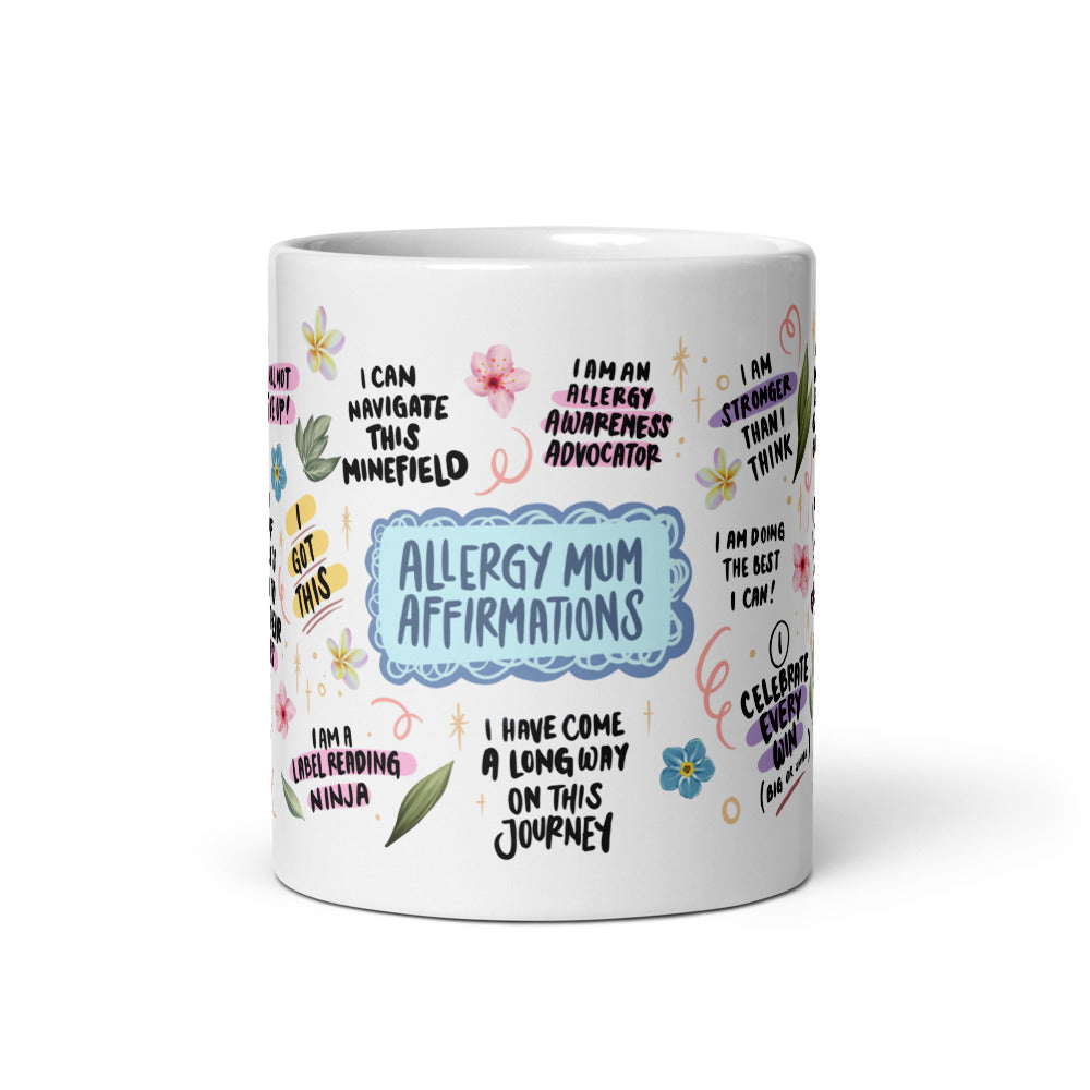 Allergy mum affirmations mug